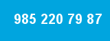 985 220 79 87 985 220 79 87